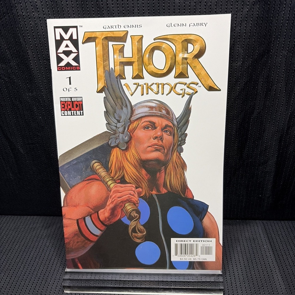 Thor Vikings #1‎ 03 Marvel MAX Comics Garth Ennis Glenn Fabry Cardstock Cover NM
